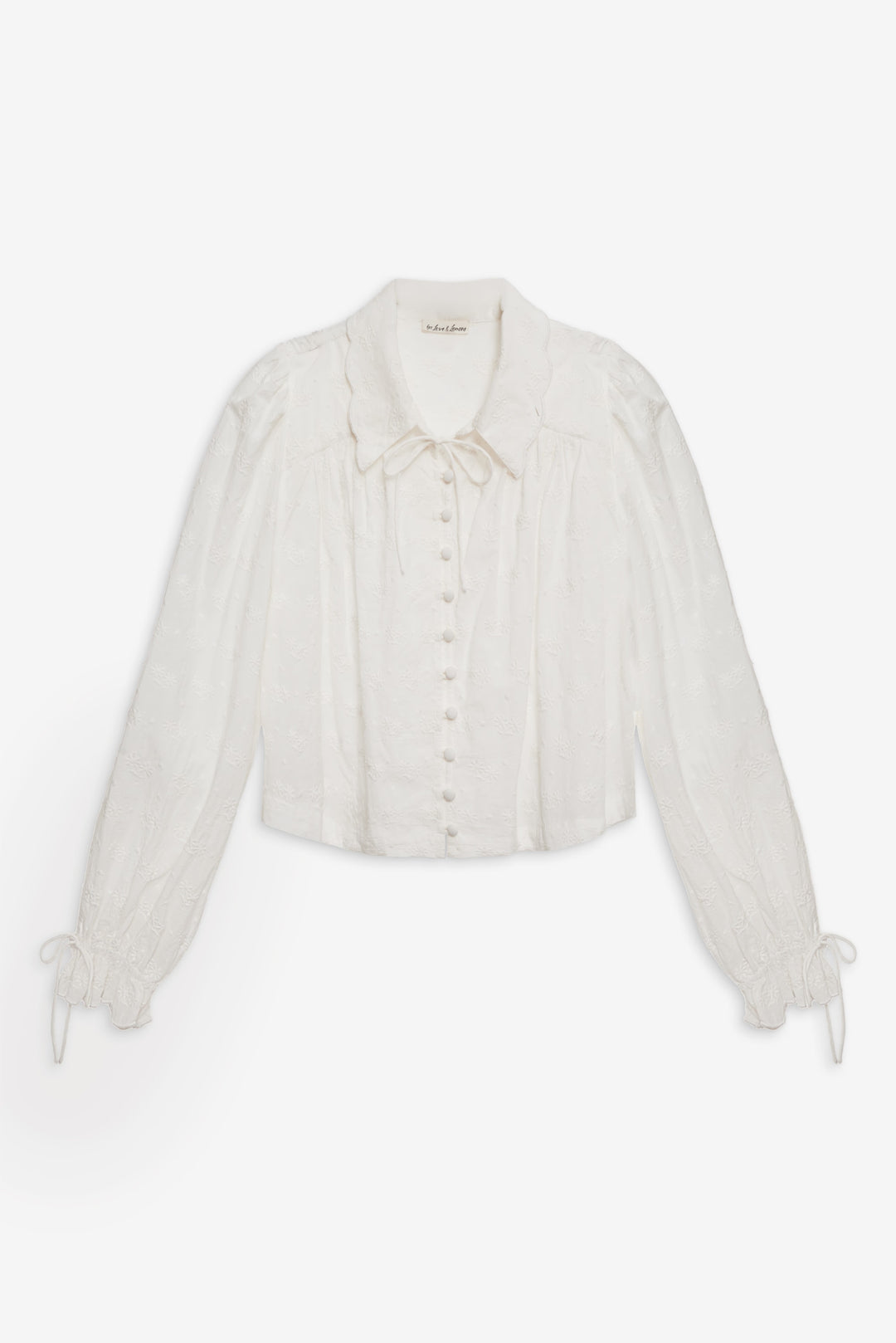 For Love and Lemons - Edie Eyelet Top - White