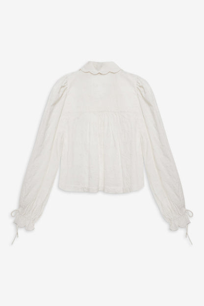 For Love and Lemons - Edie Eyelet Top - White