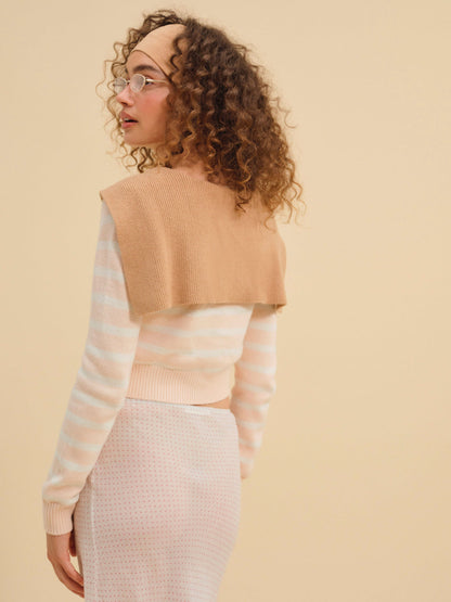 For Love and Lemons - Sophia Stripe Cardigan - Pink