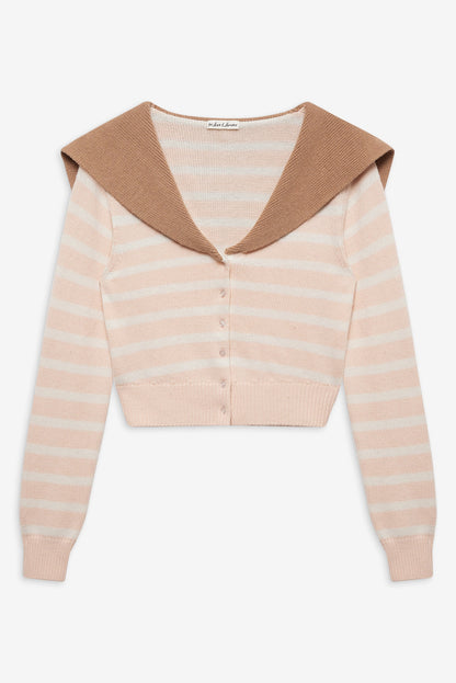 For Love and Lemons - Sophia Stripe Cardigan - Pink