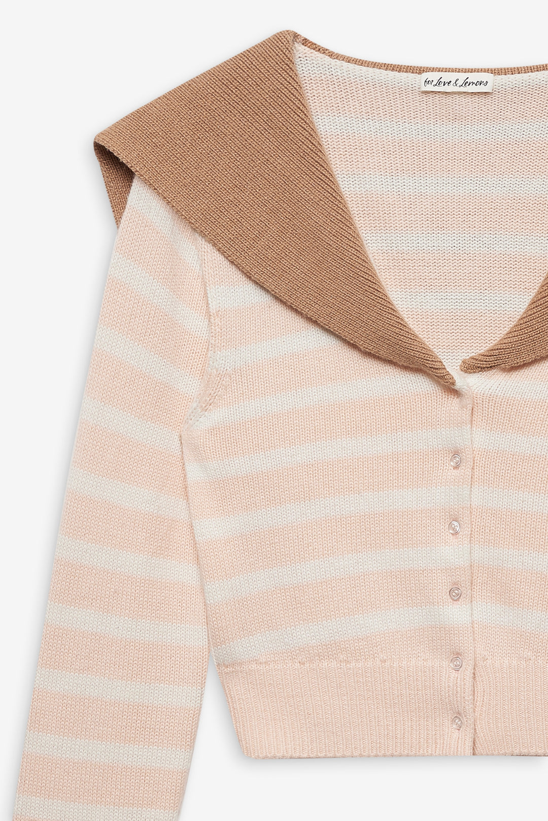 For Love and Lemons - Sophia Stripe Cardigan - Pink