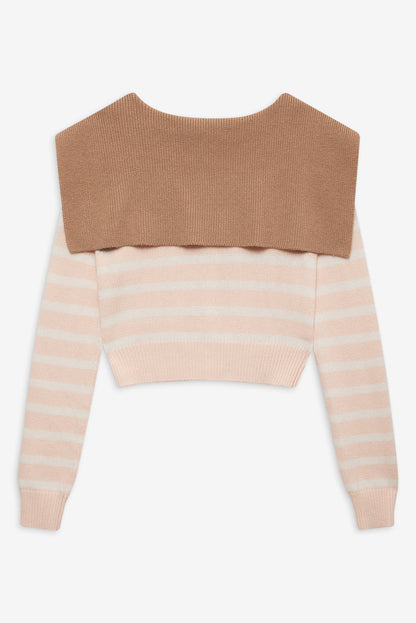 For Love and Lemons - Sophia Stripe Cardigan - Pink