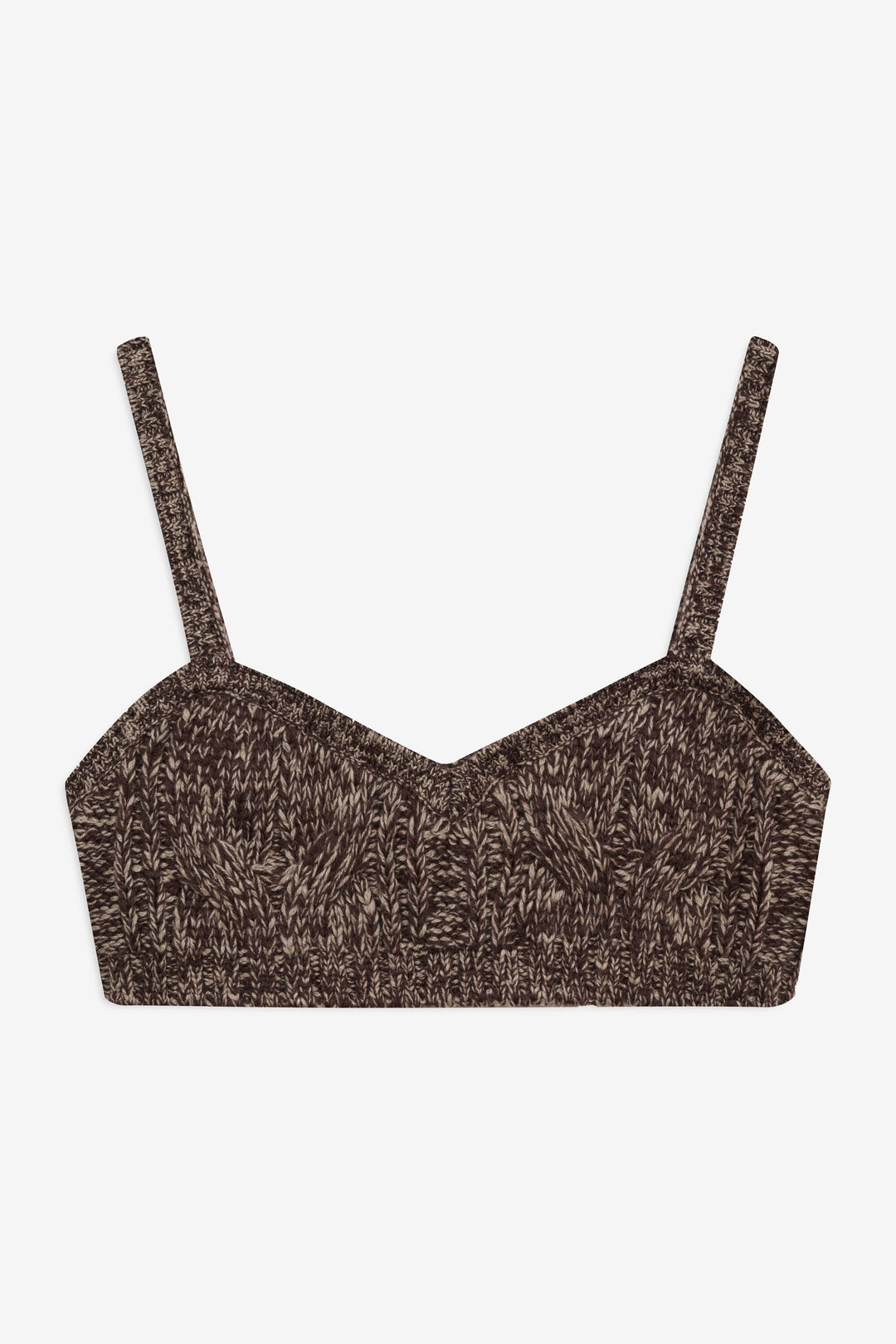 For Love and Lemons - Nathalie Knit Bra Top - Brown