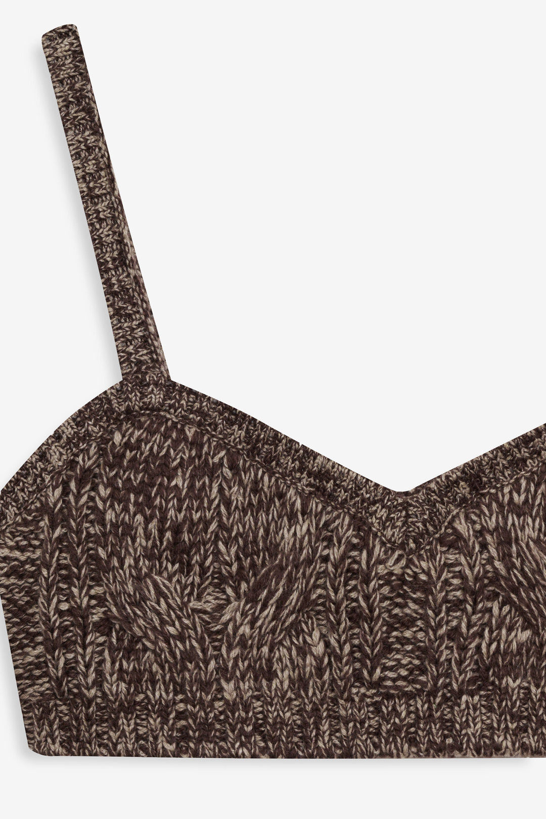 For Love and Lemons - Nathalie Knit Bra Top - Brown