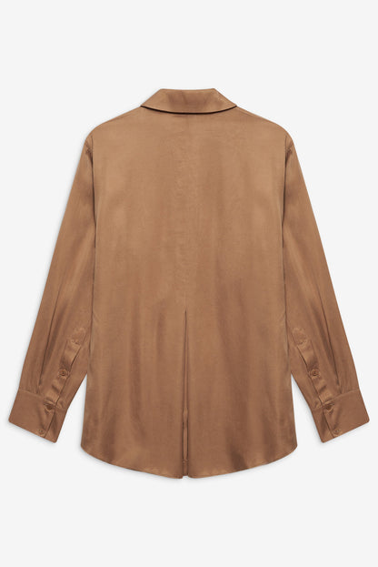 For Love and Lemons - Clarabell Button Down Shirt - CAMEL