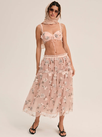 For Love and Lemons - Blushing Rose Bra Top - Blush