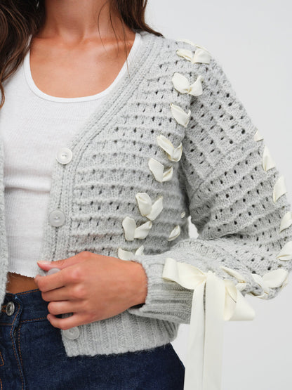 For Love and Lemons - Laurel Oversized Cardigan - Grey