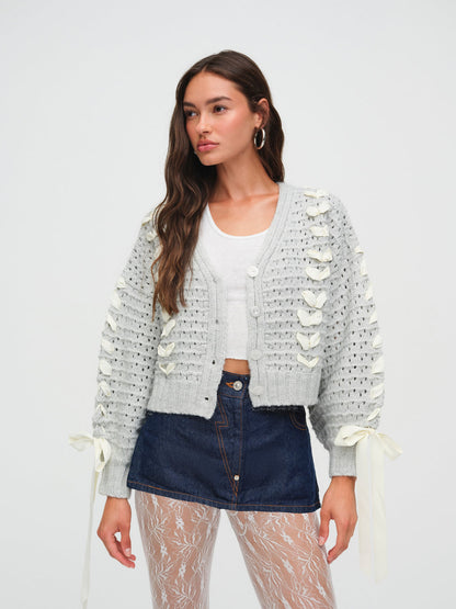 For Love and Lemons - Laurel Oversized Cardigan - Grey