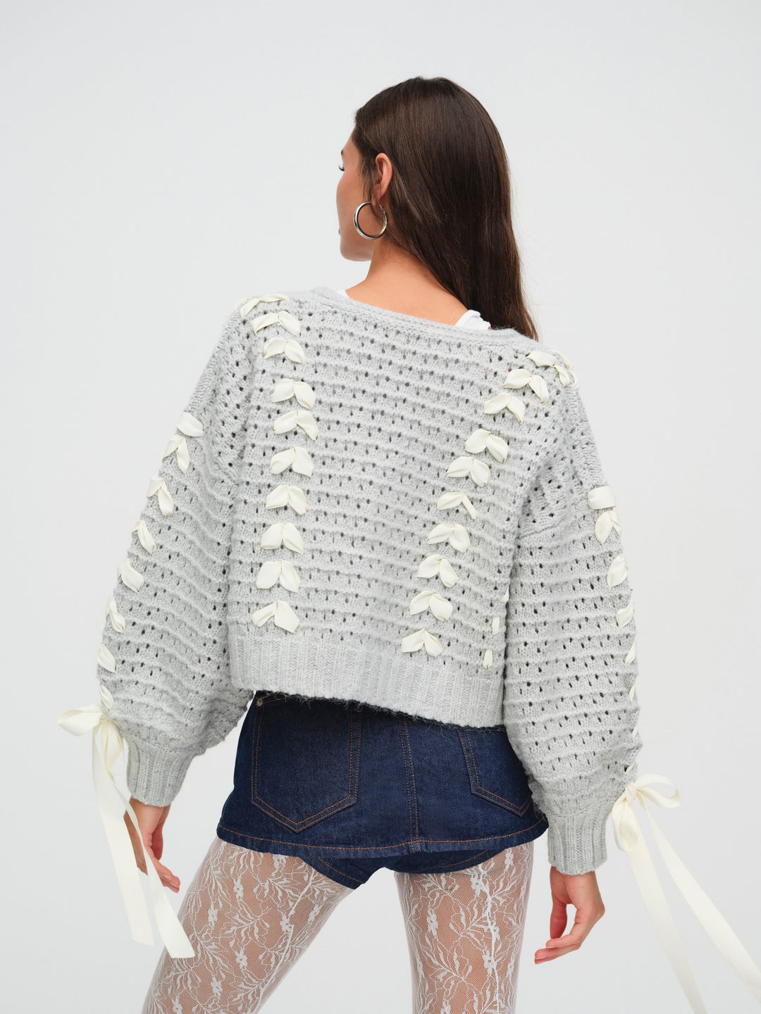 For Love and Lemons - Laurel Oversized Cardigan - Grey