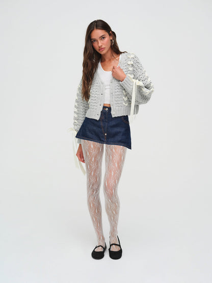 For Love and Lemons - Laurel Oversized Cardigan - Grey