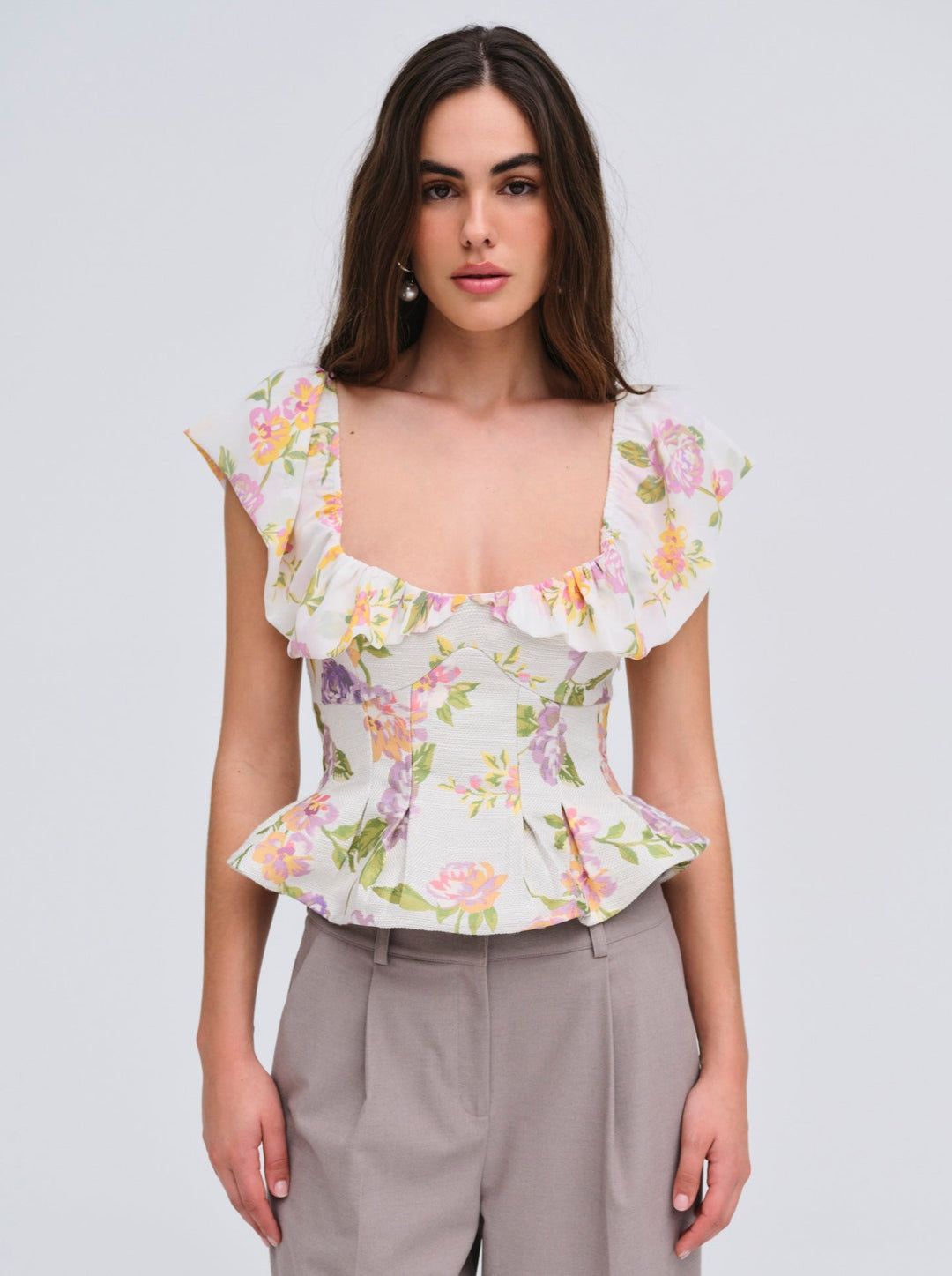 For Love and Lemons - Cleodora Top - White