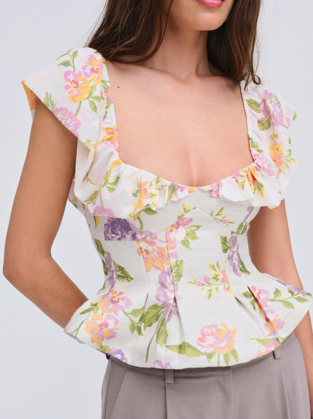 For Love and Lemons - Cleodora Top - White
