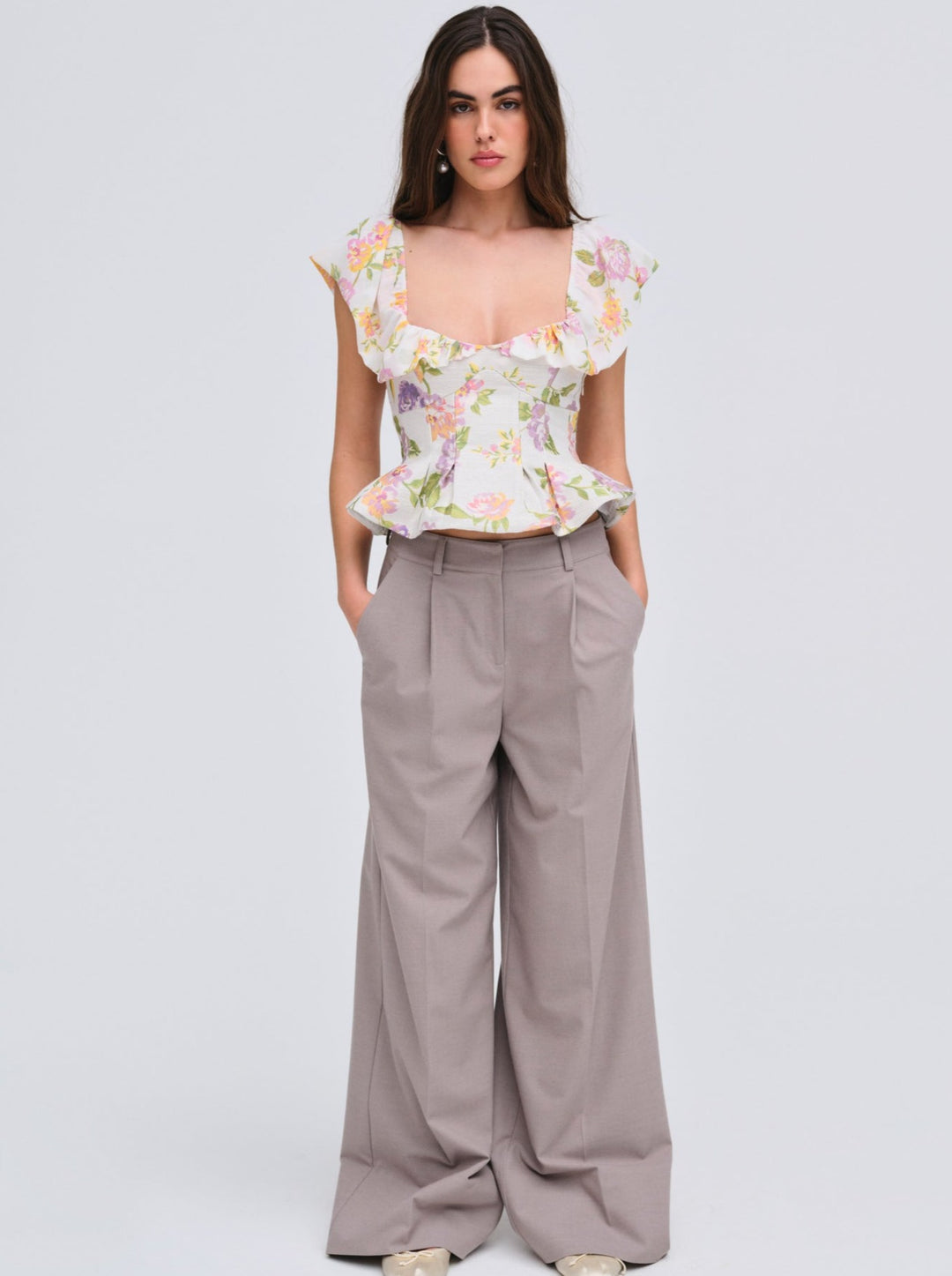 For Love and Lemons - Cleodora Top - White