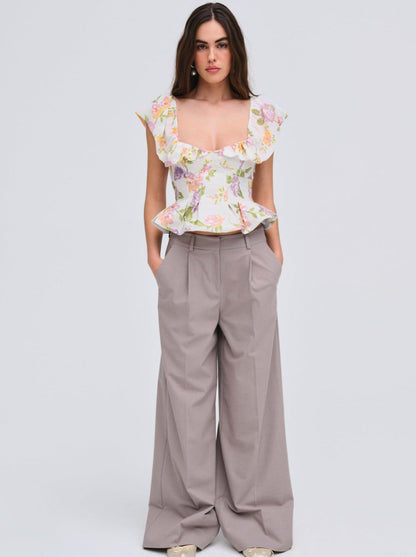For Love and Lemons - Cleodora Top - White