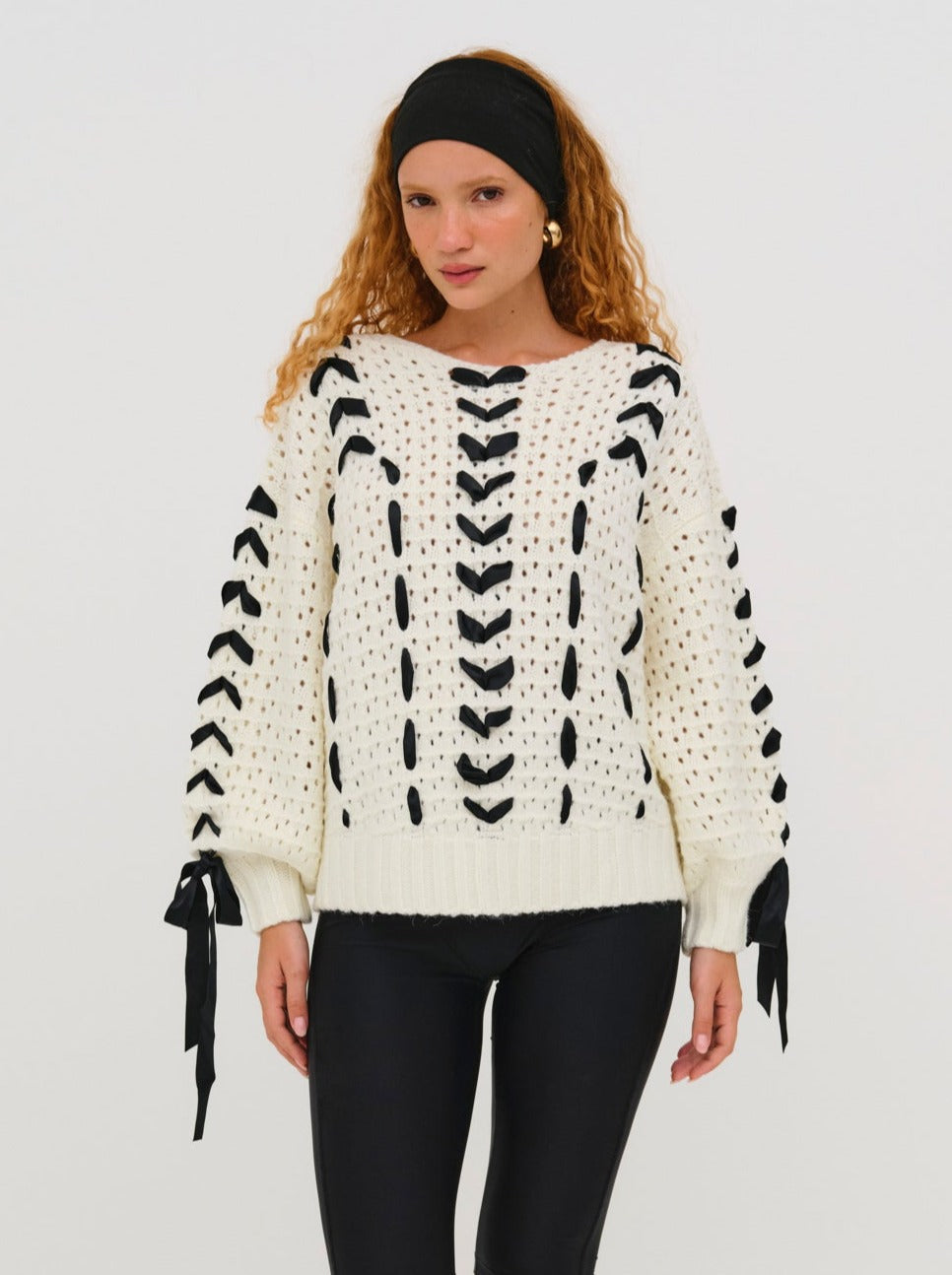 For Love and Lemons - Laurel Sweater - Black