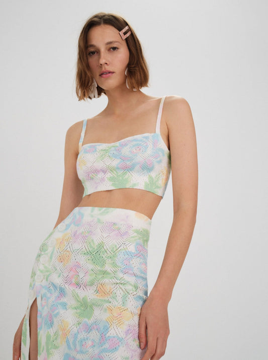 For Love and Lemons - Reese Crop Top - Multi