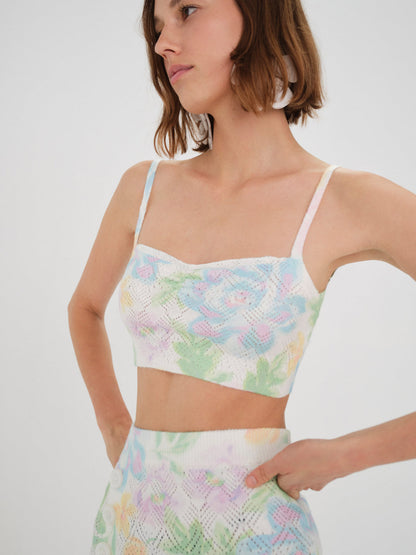 For Love and Lemons - Reese Crop Top - Multi