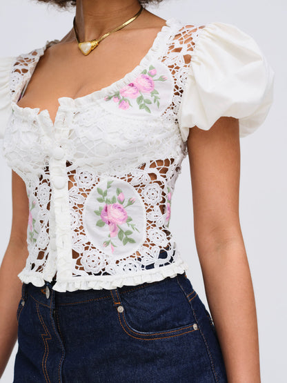 For Love and Lemons - Bordeaux Top - Pink