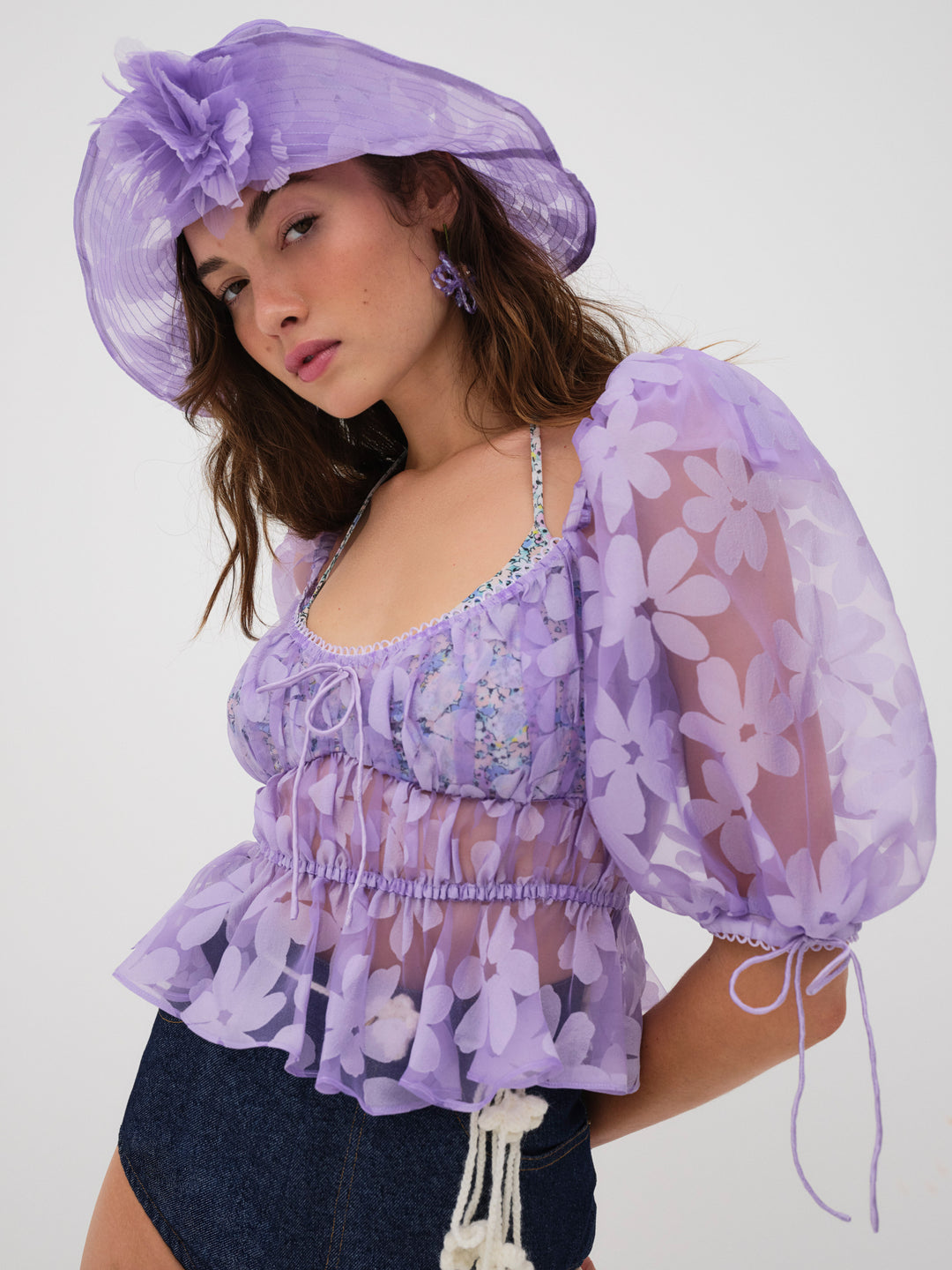 For Love and Lemons - Fran Top - Purple