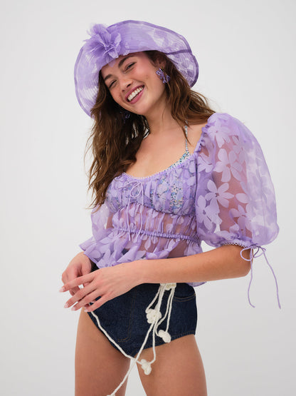 For Love and Lemons - Fran Top - Purple