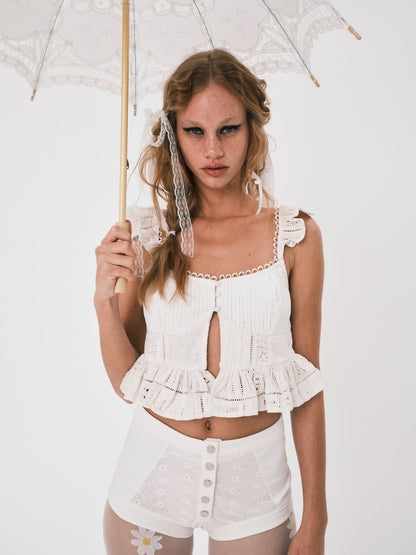 For Love and Lemons - Marin Top - White