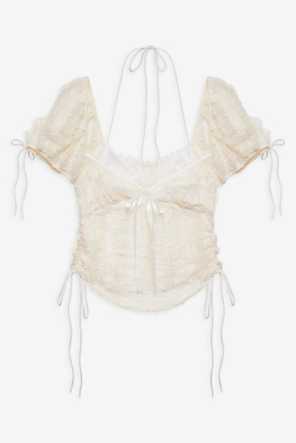 For Love and Lemons - Romy Top - White