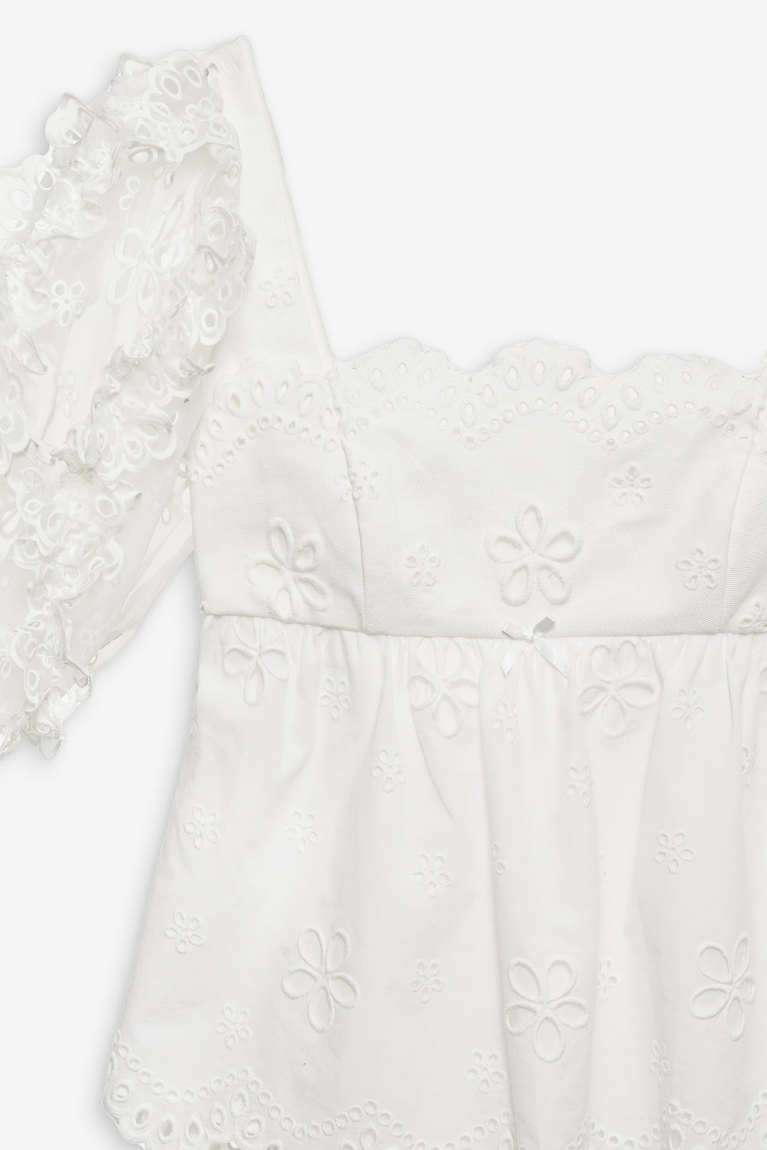 For Love and Lemons - Daisy Eyelet Top - White