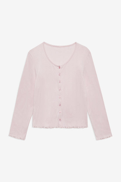 For Love and Lemons - Elliana Cardigan - Dusty Pink