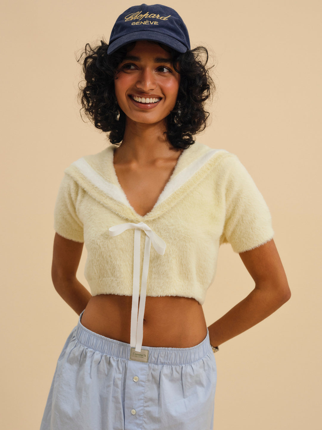 For Love and Lemons - Kimmy Sailor Sweater Top - Yellow
