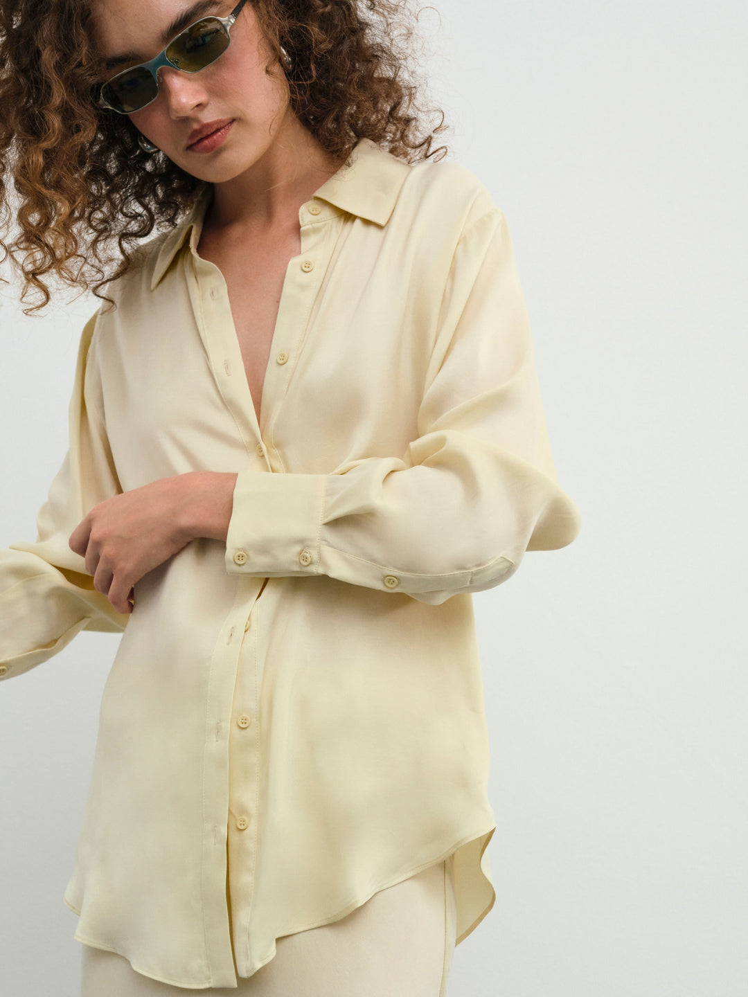 For Love and Lemons - Clarabell Button Down Shirt - Yellow