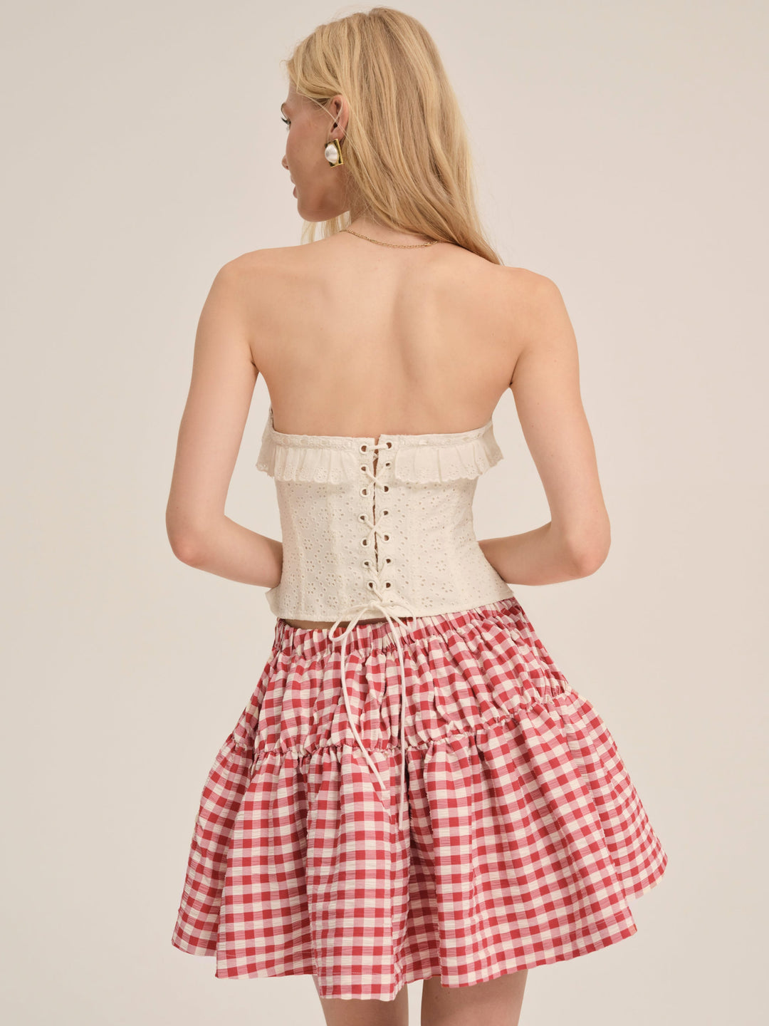 For Love and Lemons - Tea Time Corset Top - Cream