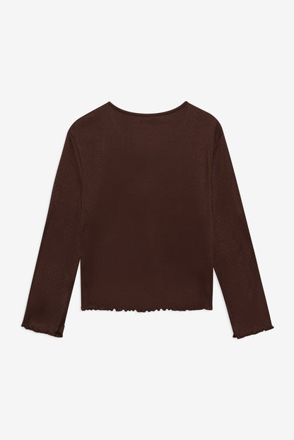 For Love and Lemons - Elliana Cardigan - Chocolate