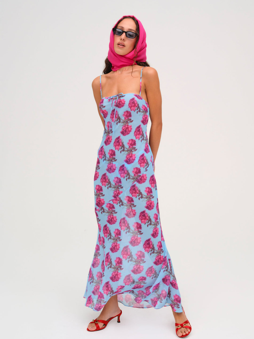 For Love and Lemons - Marina Maxi Dress - Blue