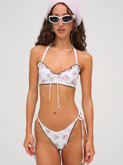 For Love and Lemons - Doily Bikini Bottom - White