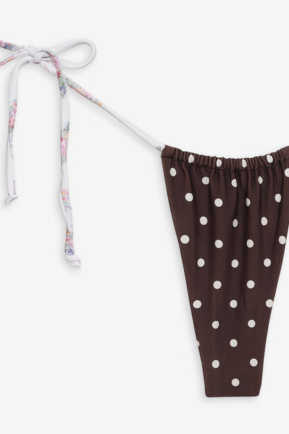 For Love and Lemons - Bay Bikini Bottom - Chocolate