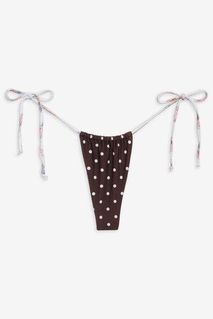 For Love and Lemons - Bay Bikini Bottom - Chocolate