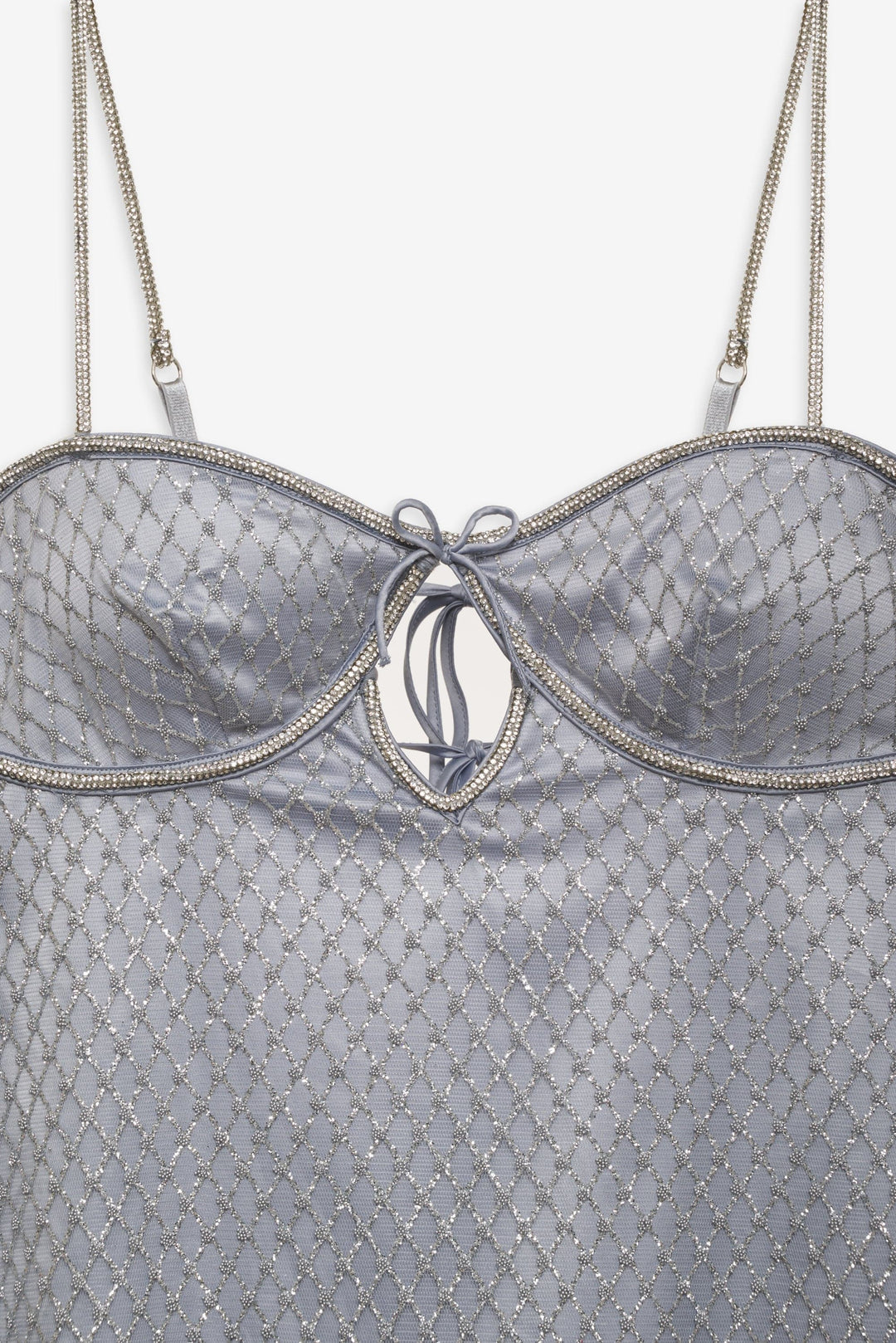 For Love and Lemons - Glitter Slip Dress - Silver