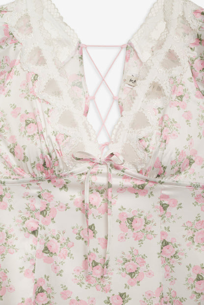 For Love and Lemons - Naima Slip Dress - Pink