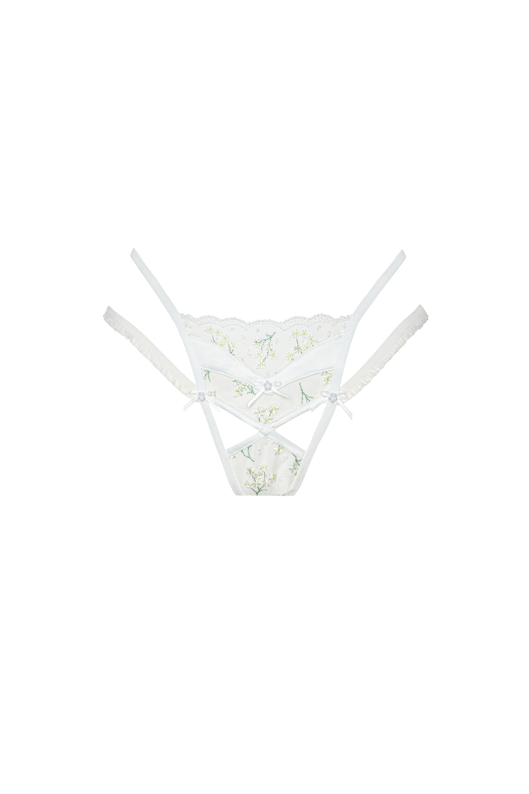 For Love and Lemons - Baby's Breath Thong Panty - Ivory