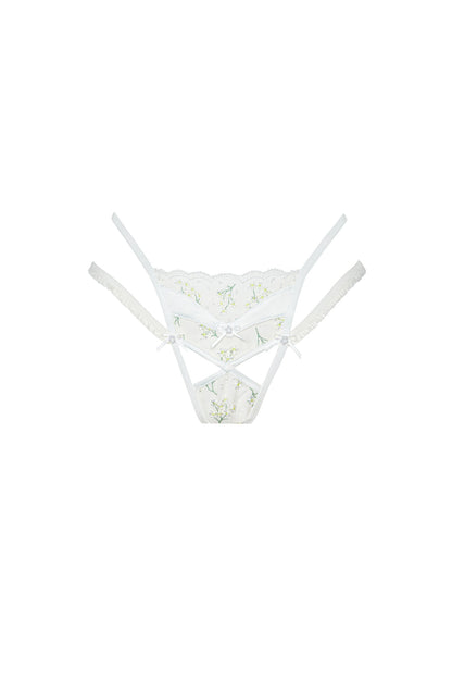 For Love and Lemons - Baby's Breath Thong Panty - Ivory