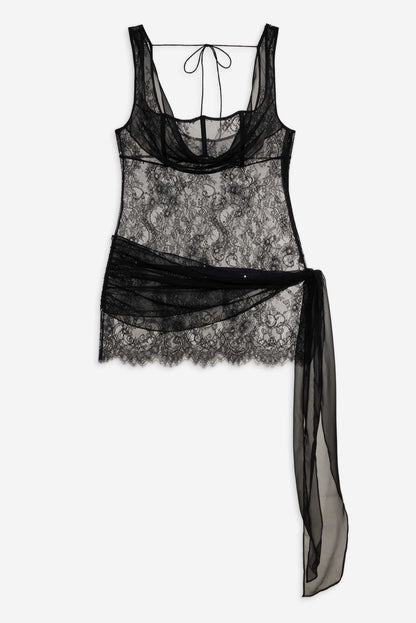 For Love and Lemons - Sonja Slip Dress - Black