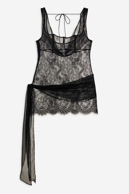 For Love and Lemons - Sonja Slip Dress - Black