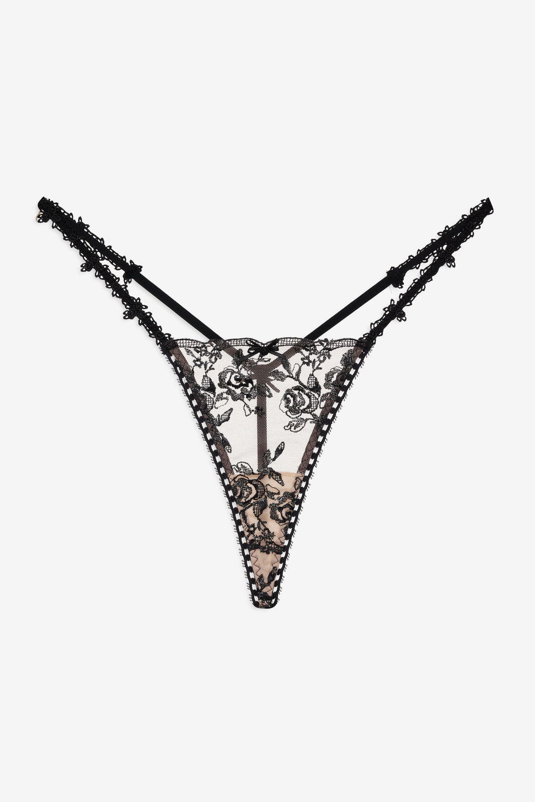 For Love and Lemons - Sonia G String Panty - Black