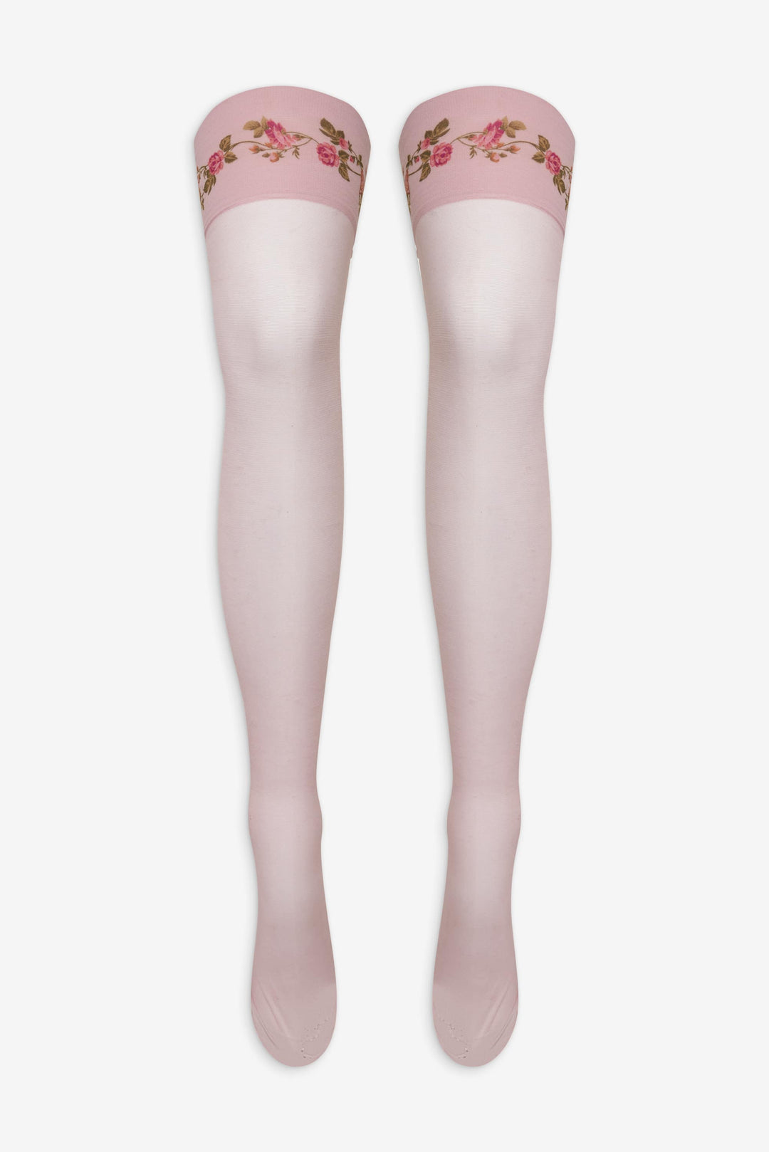 For Love and Lemons - Rose Vine Thigh-High Socks - Pink