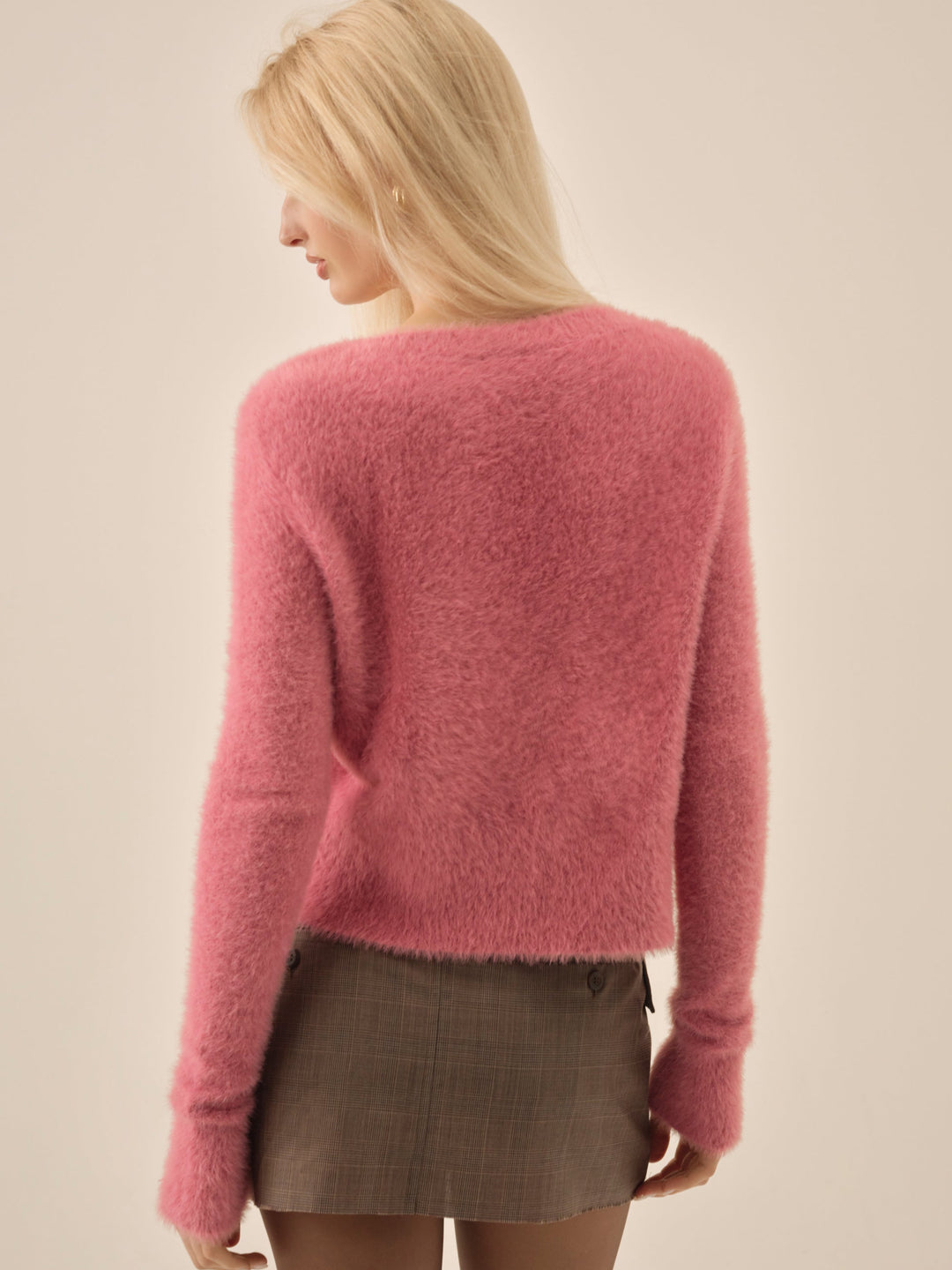 For Love and Lemons - Tayla Knit Cardigan - Pink