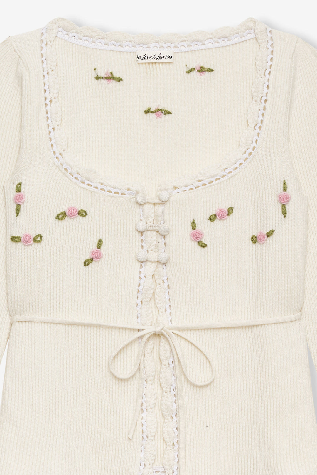 For Love and Lemons - Pheobe Knit Top - Cream