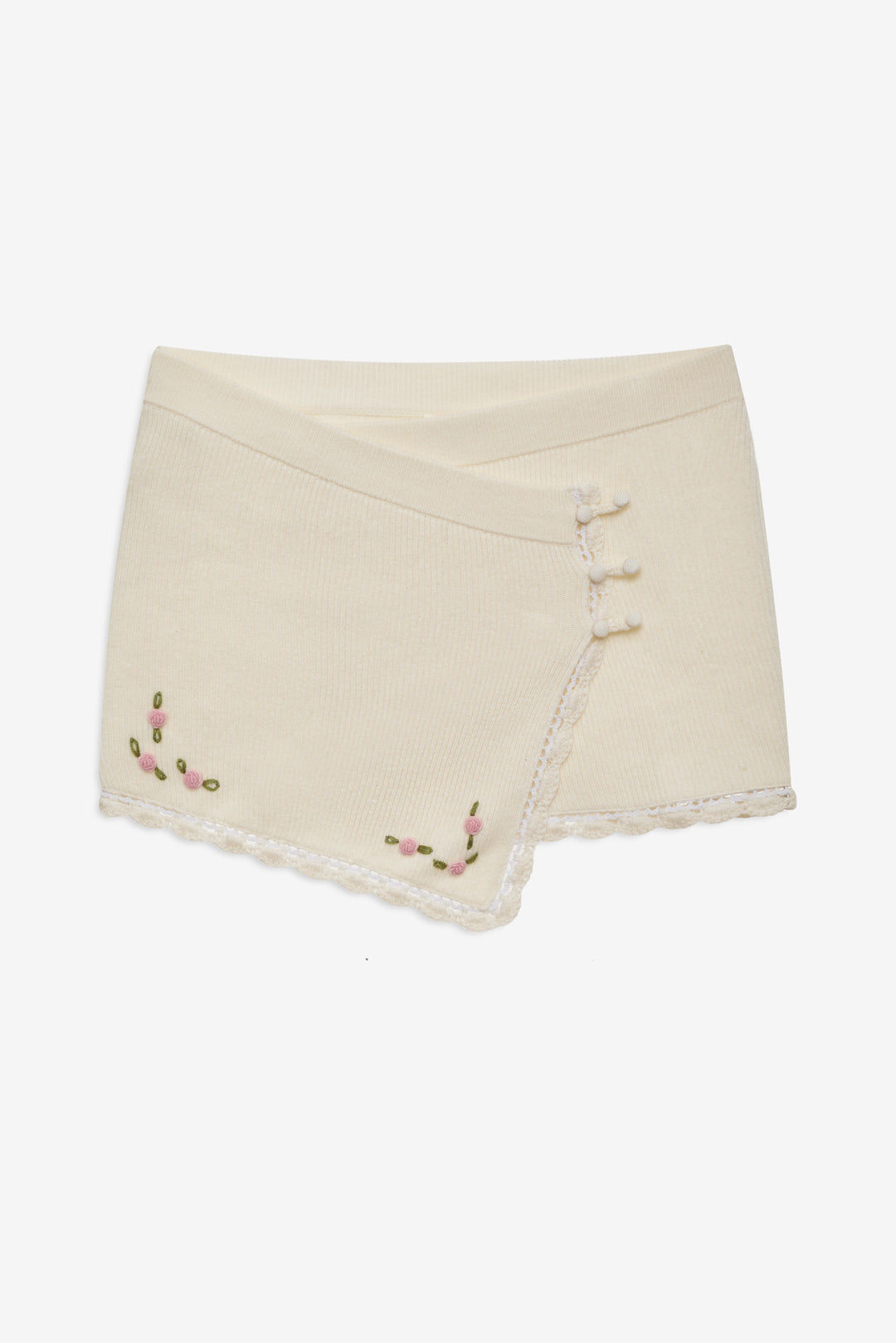 For Love and Lemons - Pheobe Knit Mini Skirt - Cream