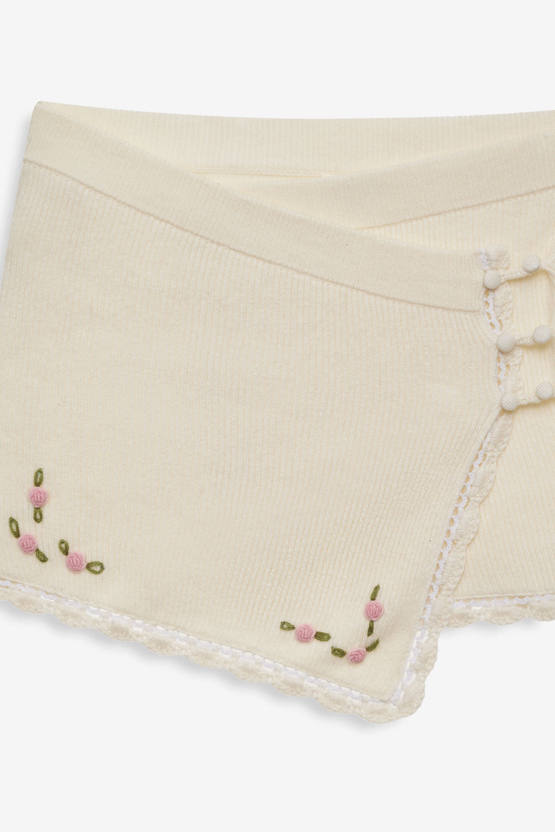 For Love and Lemons - Pheobe Knit Mini Skirt - Cream