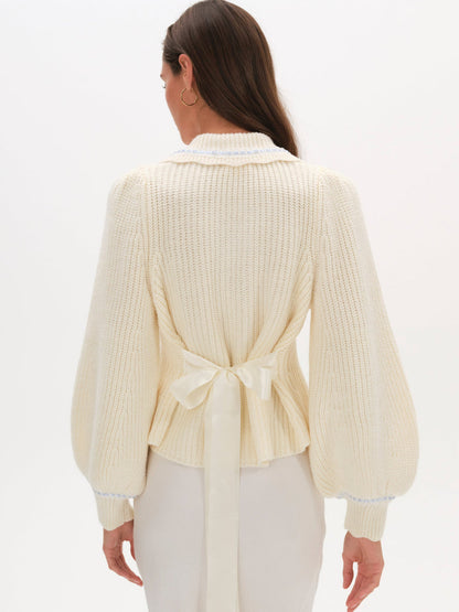 For Love and Lemons - Jade Cardigan - Blue
