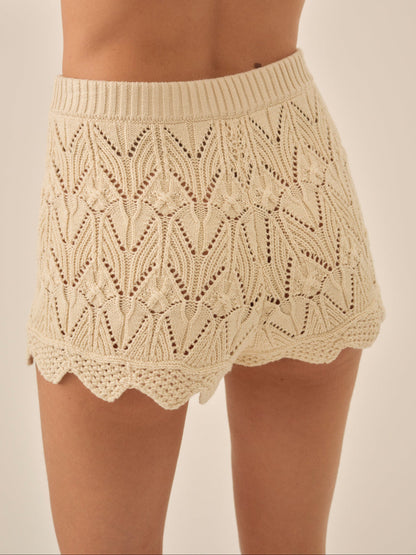 For Love and Lemons - Lelia Knit Short - Cream